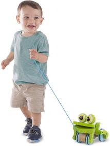 img 2 attached to 🐸 Frolicking Frog Wooden Pull Toy by Melissa & Doug, Ideal for First Play