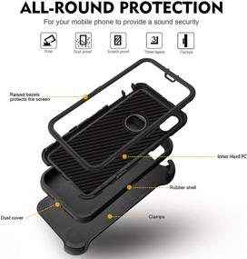 img 3 attached to Kickstand Protective Dust Proof Shockproof Compatible