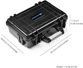 img 1 attached to Lekufee Waterproof Carrying Case for DJI Mavic Mini SE Combo and DJI Mavic Mini 1 - Ideal for Mavic Mini Accessories (Excludes Drones, Not for Smart Controller or Mavic Mini 2)