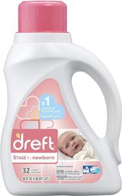 img 4 attached to 👶 Dreft Stage 1: Newborn Liquid Laundry Detergent (HE) - Natural Cleaning Solution for Baby, Newborn, or Infant - 50 oz, 32 loads