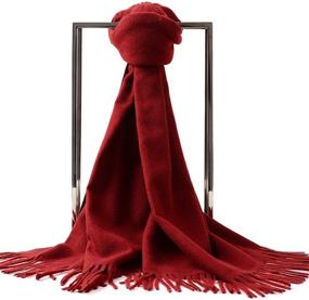 img 3 attached to 🧣 Lallier Winter Women's Accessories: Cashmere Pashmina Shawls, Scarves & Wraps