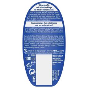 img 3 attached to 👐 Nivea Intensive Care Hand Cream 100ml | Original Formula from Germany
