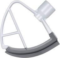 👍 4.5/5 qt flex edge beater for kitchenaid tilt head stand mixer: efficient mixer paddle in white logo