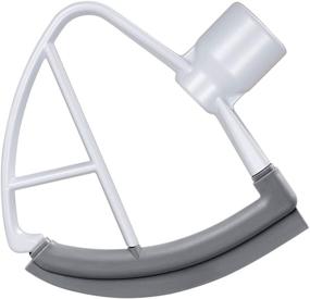 img 4 attached to 👍 4.5/5 QT Flex Edge Beater for KitchenAid Tilt Head Stand Mixer: Efficient Mixer Paddle in White