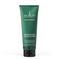 🌿 sukin super greens detoxifying facial scrub - ultimate 4.23 fl. oz. solution logo