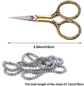 img 3 attached to 🧵 BUTUZE Embroidery Scissors: Exquisite Retro Stainless Steel DIY Sewing Kit for Art, Embroidery & Needlework