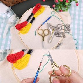 img 1 attached to 🧵 BUTUZE Embroidery Scissors: Exquisite Retro Stainless Steel DIY Sewing Kit for Art, Embroidery & Needlework