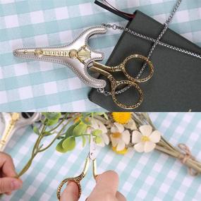 img 2 attached to 🧵 BUTUZE Embroidery Scissors: Exquisite Retro Stainless Steel DIY Sewing Kit for Art, Embroidery & Needlework