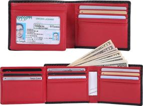 img 3 attached to Premium Trifold Men's Leather Wallet: Secure Blocking Technology for Wallets, Card Cases & Money Organizers