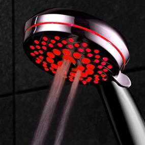 img 2 attached to 🚿 HotelSpa SpectrumTM Ultra-Luxury 7-setting / 7-color LED Handheld Shower-Head: Revolutionary Color-changing Experience