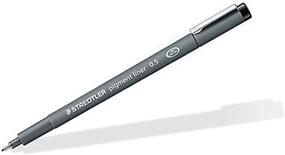 img 4 attached to 🖊️ Staedtler Pigment Liner 0.5 mm Black [Pack of 5]: Professional Quality Fineliner Pens for Precision Drawing and Writing