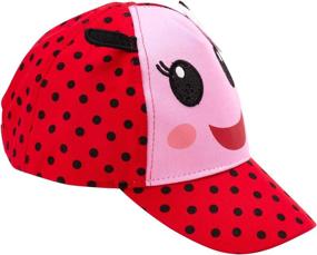 img 2 attached to 🧢 ABG Accessories Toddler Girls' Cotton Baseball Caps featuring 3D Animal Critters