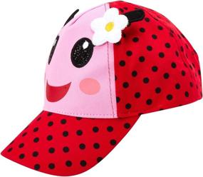 img 3 attached to 🧢 ABG Accessories Toddler Girls' Cotton Baseball Caps featuring 3D Animal Critters