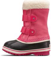 👢 sorel youth strap winter boots for boys' shoes logo