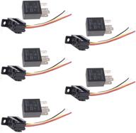 esupport car heavy duty relay switch 12v 30a spst 4pin wire socket plug harness waterproof electrical automotive pack of 5 logo