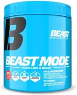 💪 beast sports nutrition beast mode pre-workout - beast punch flavor - 8.47 oz - next-level formula to enhance strength, boost focus &amp; stamina - 30 servings logo