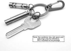 img 2 attached to Split Keychain Rings: 🔑 Enhanced with Titanium - TI EDC