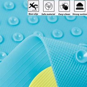 img 1 attached to 🛁 YIAN Bath Mat for Kids Baby Bathtub - Non Slip Duck Design with Suction Cups - Upgraded Eco-Friendly EPVC - 27 X 14 Inch