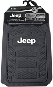 img 1 attached to 🚗 Набор ковриков Plasticolor Jeep Weatherpro из 4 шт.: основная защита для вашего Jeep