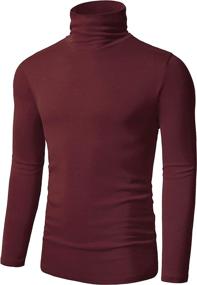 img 3 attached to 🧥 Tapulco Men's Turtleneck Sweater | Long Sleeve Knit Pullover | Basic Slim Fit Casual | Soft & Comfy T-Shirt