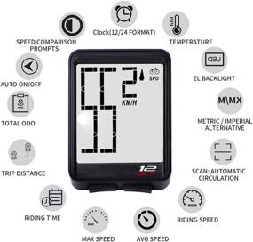 img 1 attached to Sulens Wireless Bicycle Speedometer and Odometer: Waterproof, LCD Display, Multi-Functions & Automatic Wake-up