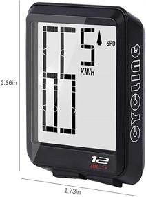 img 3 attached to Sulens Wireless Bicycle Speedometer and Odometer: Waterproof, LCD Display, Multi-Functions & Automatic Wake-up