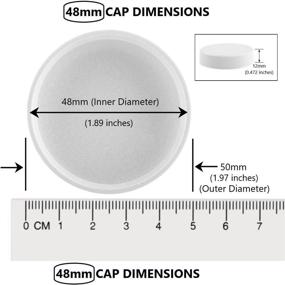 img 3 attached to 🔩 Pack of 3 Threaded/Screw-On Caps for 3 and 5 Gallon Water Bottle Jugs (48mm, White)