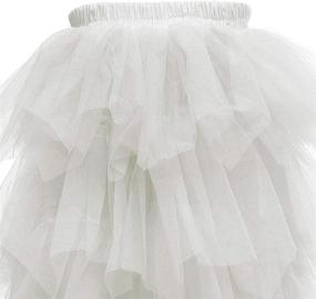 img 3 attached to 👸 Princess Candy Color Flower Girls Tutu Skirts with Lace Tops - Perfect for Birthday Parties
