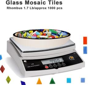 img 1 attached to 🎨 Pocoukate Mosaic Tiles Stained Glass Kit - Bulk 1000 pcs of Mixed Shapes Crafting Supplies - DIY Home Decoration for Plates, Picture Frames, Flowerpots, and more
