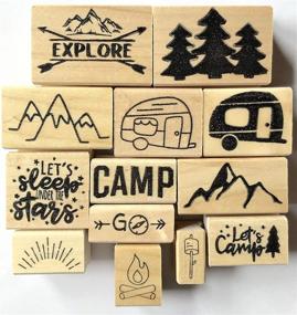 img 2 attached to Whispering Pines Stamped Designs Camping