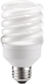 img 2 attached to 💡 Philips LED 417089 Energy Saver Compact Fluorescent T2 Twister (A21 Replacement) Household Light Bulb: 2700K, 18W (75W Eq.), E26 Base, Soft Warm White, Pack of 4