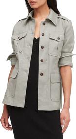 img 4 attached to Womens Classic Casual Fashion Transitional Women's Clothing for Coats, Jackets & Vests