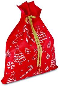 img 3 attached to 🎁 Set of 3 Jumbo Christmas Gift Bags 36x44 inches - Reusable Durable Fabric with Ribbon & Gift Tag - Ideal for Oversized Toys & Holiday Wrapping - by Gift Boutique