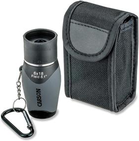 img 4 attached to 🔍 Carson MiniMight 6x18mm Pocket Monocular - Compact Monocular with Carabiner Clip (MM-618)