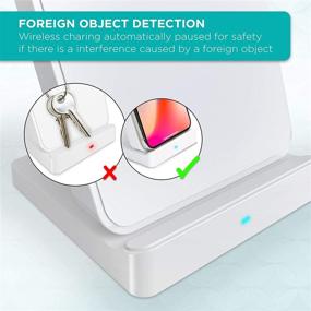 img 1 attached to IHome Беспроводная зарядная подставка с двойным USB-адаптером для стены: быстрая зарядка Qi: 7 аксессуаров для портативных аудио- и видеоплееров и MP3- и MP4-плееров.