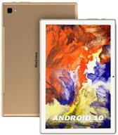 📱 blackview tab 8 tablet - android 10 with 4gb ram, 64gm rom, 10.1" fhd screen, 6580 mah battery, octa-core processor, wifi, bluetooth, gps (gold) logo