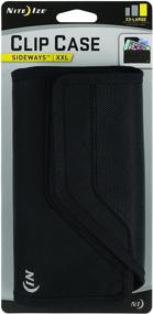 img 4 attached to Nite Ize Clip Case Sideways Phone Holster - XX Large - Black: Secure, Clippable Belt or Waistband Holster