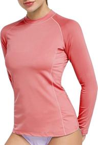 img 1 attached to 🌸 Lavender Women's Rashguard Swimsuit: Ogeenier's Ultimate Protection for Swimsuits & Cover Ups