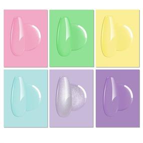 img 3 attached to 💅 E7UNII UV Gel Nail Polish Set: 10ML Large Capacity, Economical Pack of 6Pcs Macaron Pastel Candy Colors, Perfect Summer Soak Off Gel Polish Kit