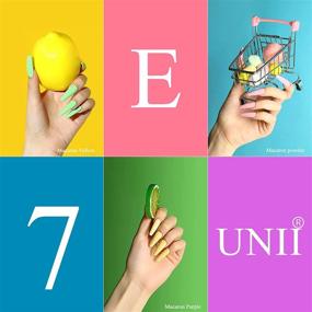 img 2 attached to 💅 E7UNII UV Gel Nail Polish Set: 10ML Large Capacity, Economical Pack of 6Pcs Macaron Pastel Candy Colors, Perfect Summer Soak Off Gel Polish Kit