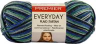 premier yarns everyday plaid navy green logo