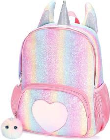 img 4 attached to 🦄 Colorful CMK Unicorn Backpack: The Perfect School Kids' Furniture, Decor & Storage Item