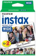 📷 fujifilm instax wide instant film, 20 exposures, white - limited stock, classic packaging logo