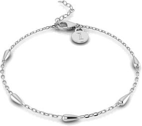 img 3 attached to 💎 Sterling Station Bracelet: Elegant TURQ TAUPE Jewelry for Girls