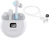 ultimate wireless earbuds: joyhoosh bluetooth earbuds with anti lost strap, noise cancelling, super bass, and 20h playtime – perfect for iphone, sports & more! logo