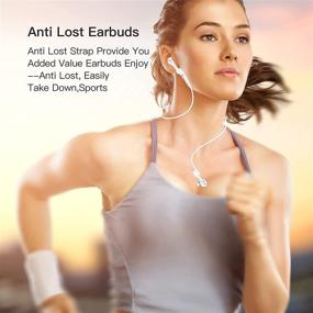 img 1 attached to Ultimate Wireless Earbuds: JOYHOOSH Bluetooth Earbuds with Anti Lost Strap, Noise Cancelling, Super Bass, and 20H Playtime – Perfect for iPhone, Sports & More!