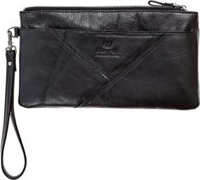 img 4 attached to Divvy Up Genuine Envelopes Wristlet Women's Handbags & Wallets