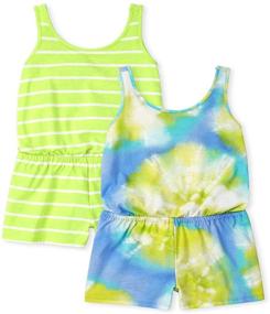 img 1 attached to Childrens Place Girls Romper 2 Pack Girls' Clothing
