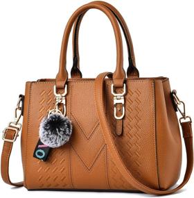 img 4 attached to 👜 Stylish & Versatile YNIQUE Satchel Purses: Find the Perfect Shoulder Handbag & Wallet Combo for Women