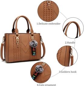 img 2 attached to 👜 Stylish & Versatile YNIQUE Satchel Purses: Find the Perfect Shoulder Handbag & Wallet Combo for Women